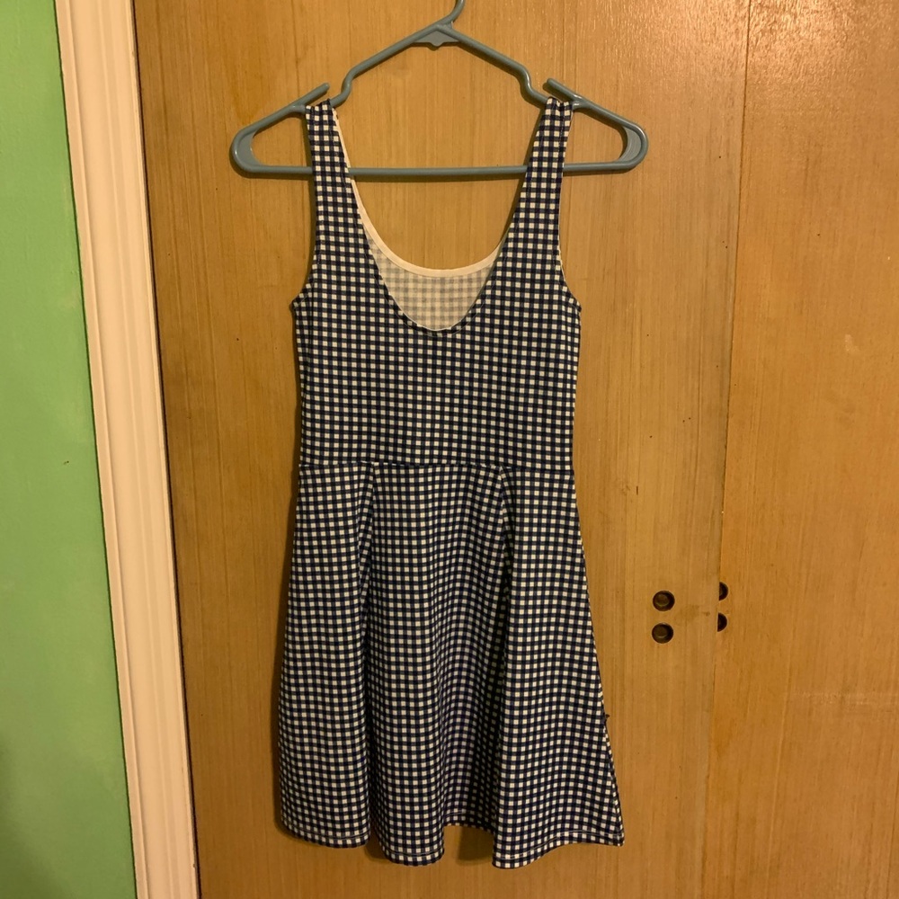 Blue Checkered Sundress - Picture 2 of 3